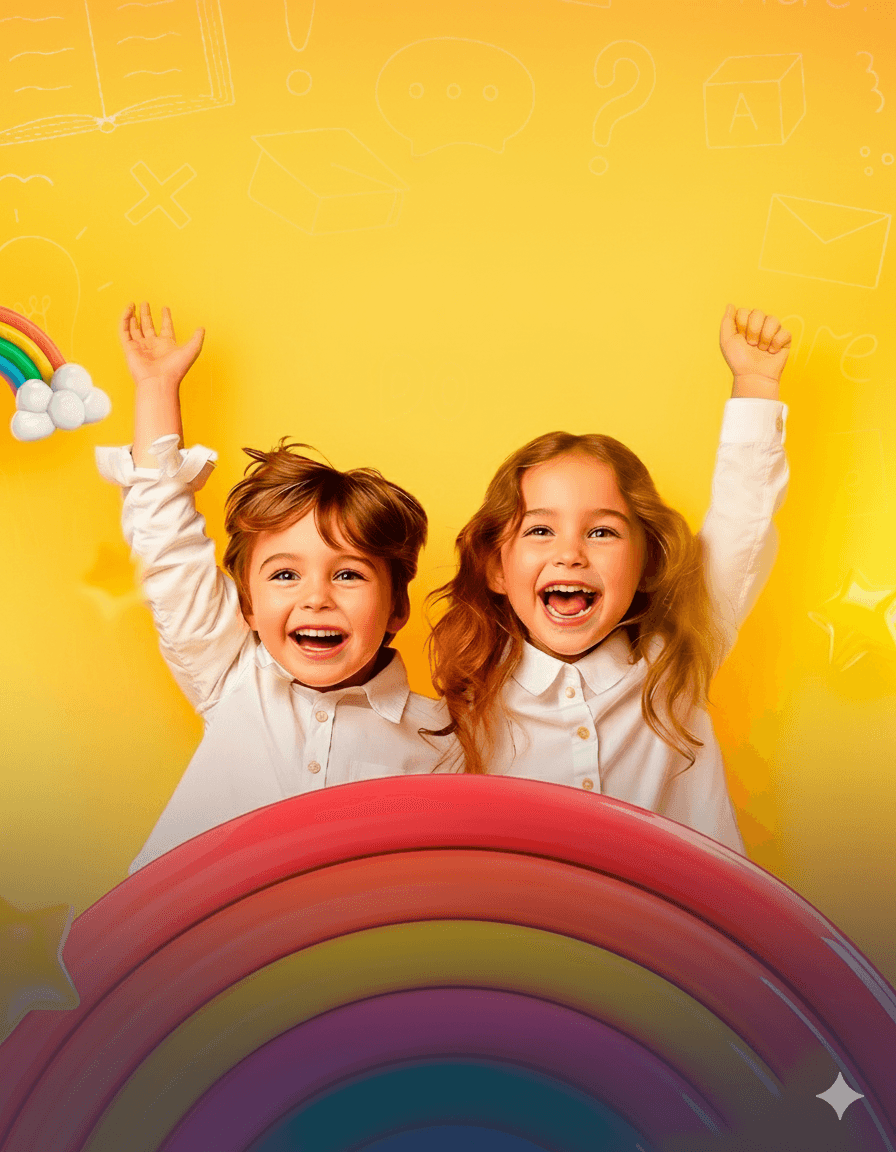 Estudiantes de Hi School participando en actividades creativas